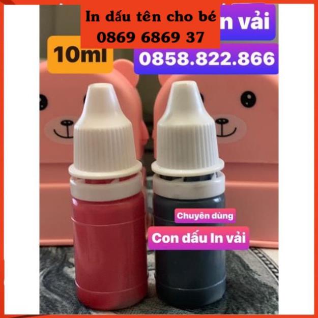 MỰC IN VẢI - MỰC CHUYÊN DÙNG CHO CON DẤU KHÔNG PHAI 5ML