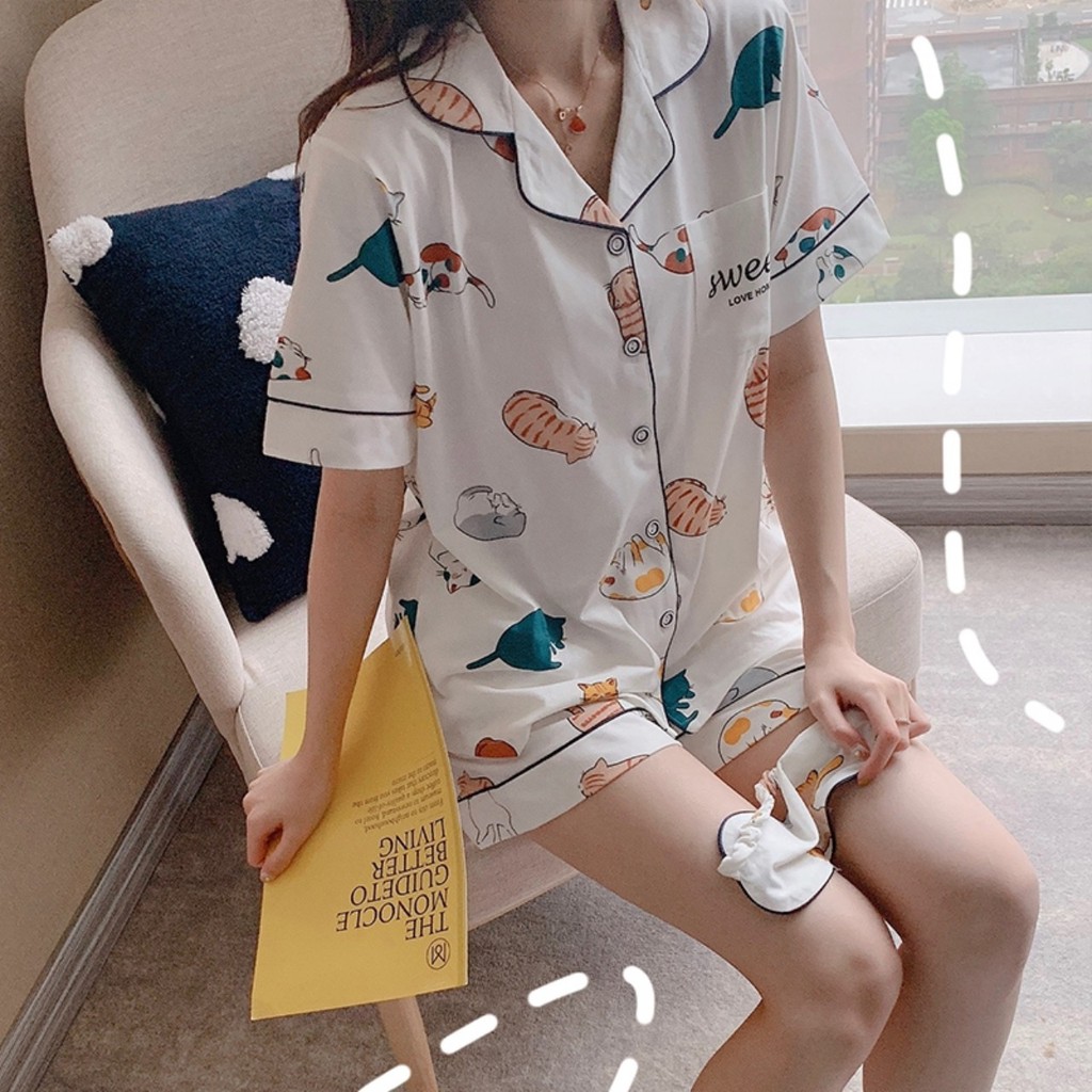 BỘ ĐỒ NGỦ NỮ MẶC NHÀ HỌA TIẾT ĐỘNG VẬT LỤA SATIN HOT TREND HÈ 2021