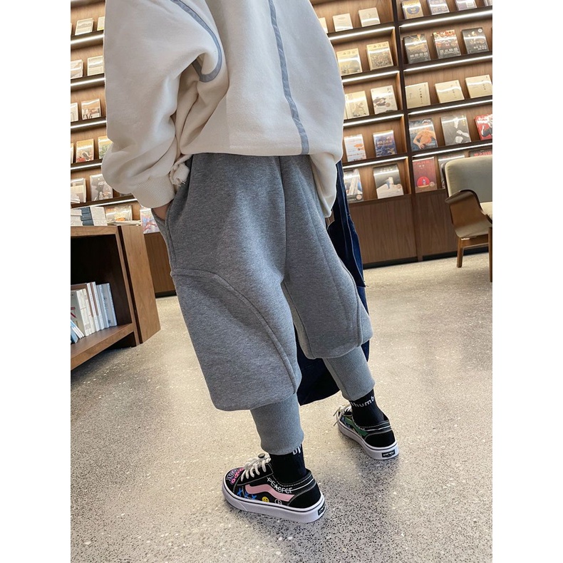 Quần Legging Ống Rộng Màu Sắc Đơn Giản Cho Bé Trai