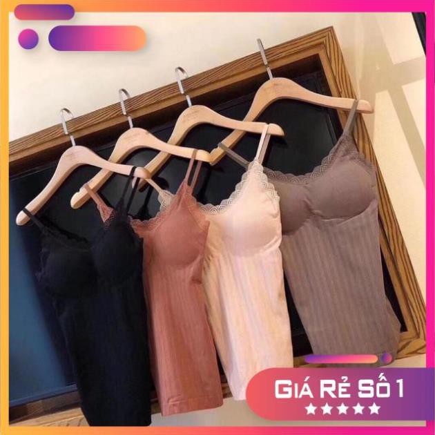 [SIÊU GIẢM GIÁ} Áo Bra 2 Dây Dáng Dài Chất Mềm Mịn Hàng Loại Đẹp 3328