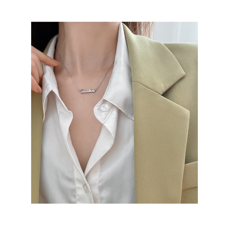 Dây chuyền vòng cổ nữ titan Goodluck X1-109 - CAM KẾT KHÔNG GỈ, KHÔNG BAY MÀU - BẢO HÀNH 12 THÁNG