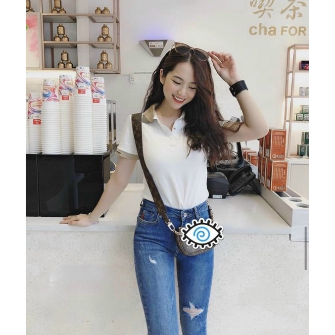 Áo polo nữ thời trang VANA áo phông  có cổ đẹp thiết kế trơn cơ bản - sp 1