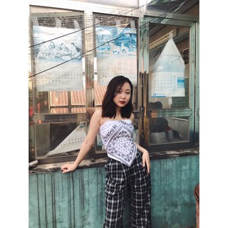 Áo 2 dây họa tiết thổ cẩm