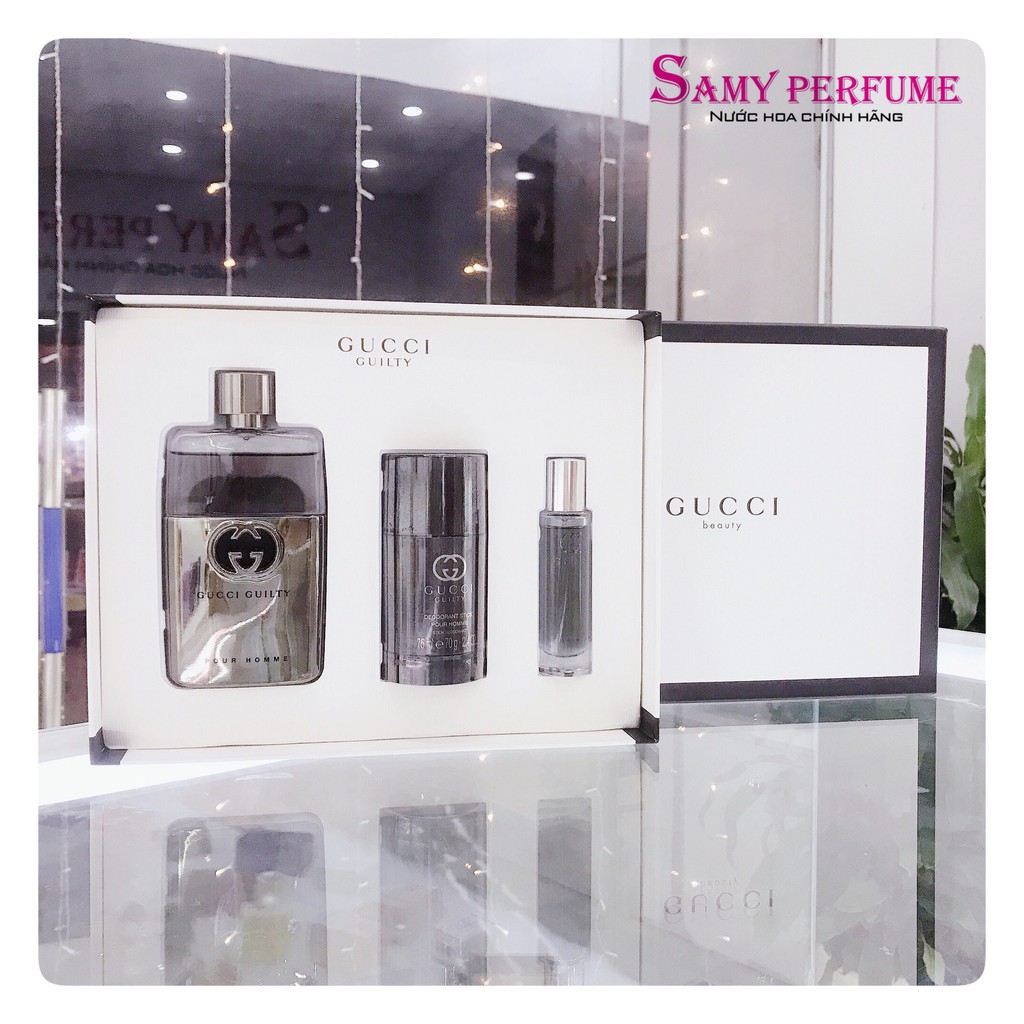 Set nước hoa 3 món Gucci Guilty Pour Homme EDT