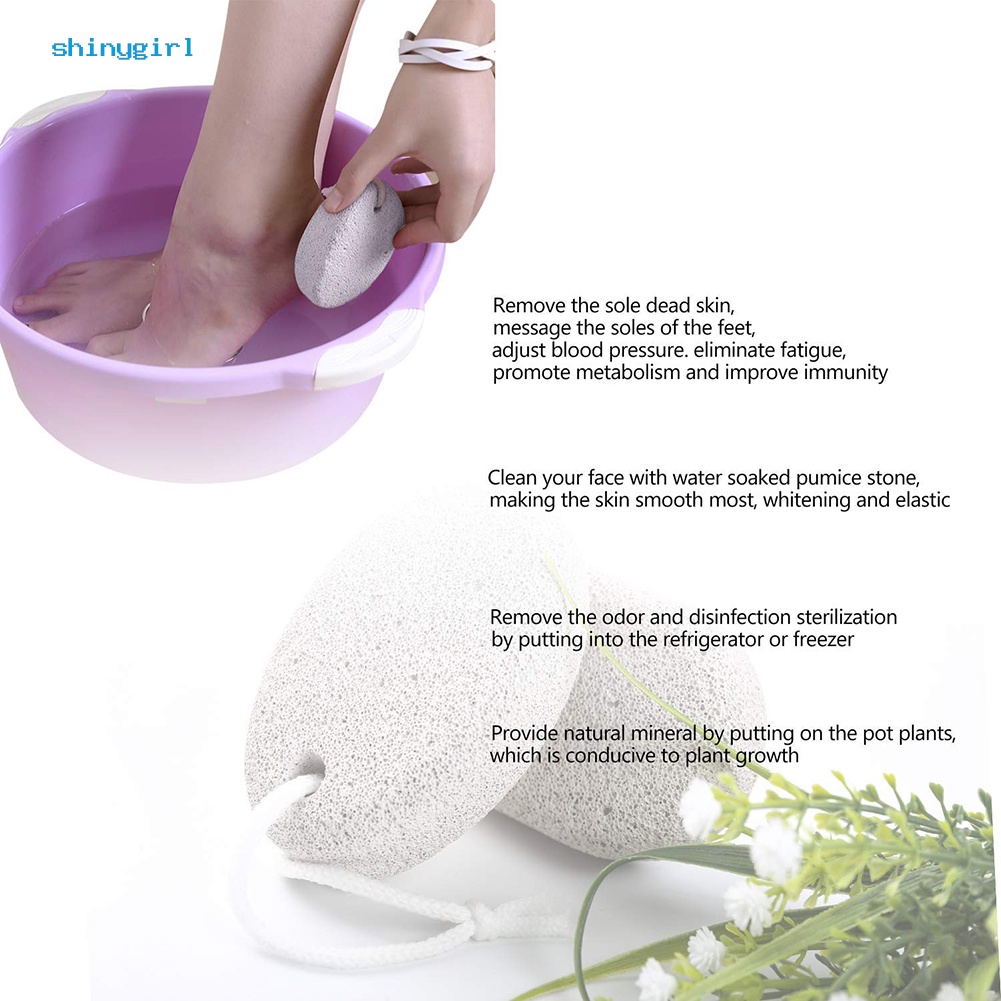 Đá bọt chà gót chân hình loại bỏ tế bào da chết tiện lợi