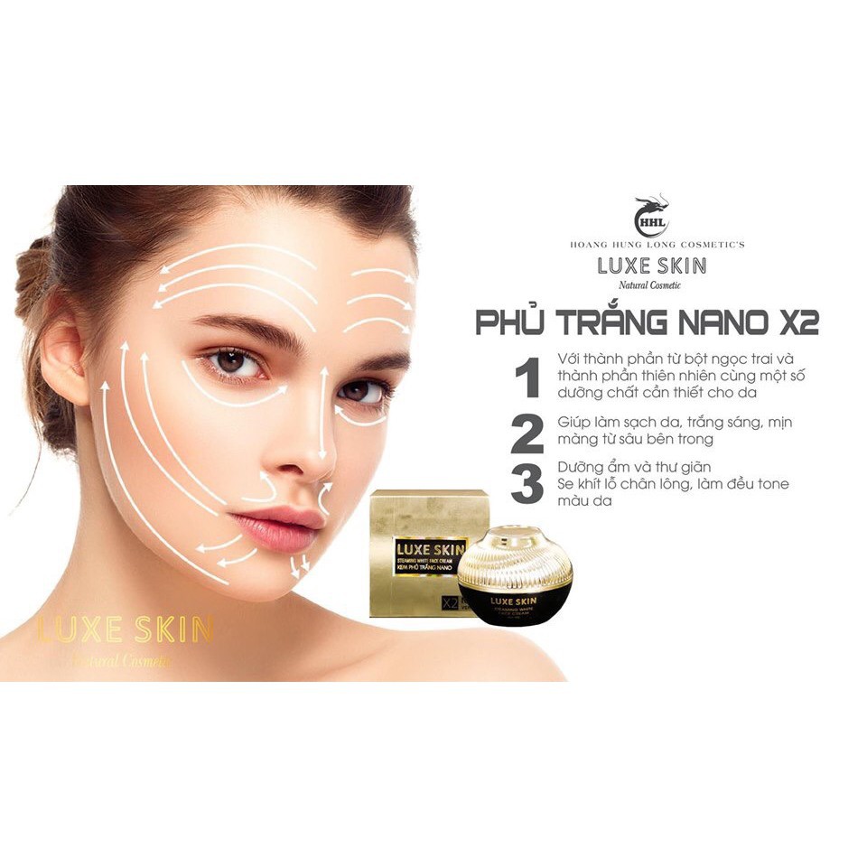 Kem Ủ Trắng Mặt LUXE SKIN 30g ( Kem Phủ Nano ) | BigBuy360 - bigbuy360.vn