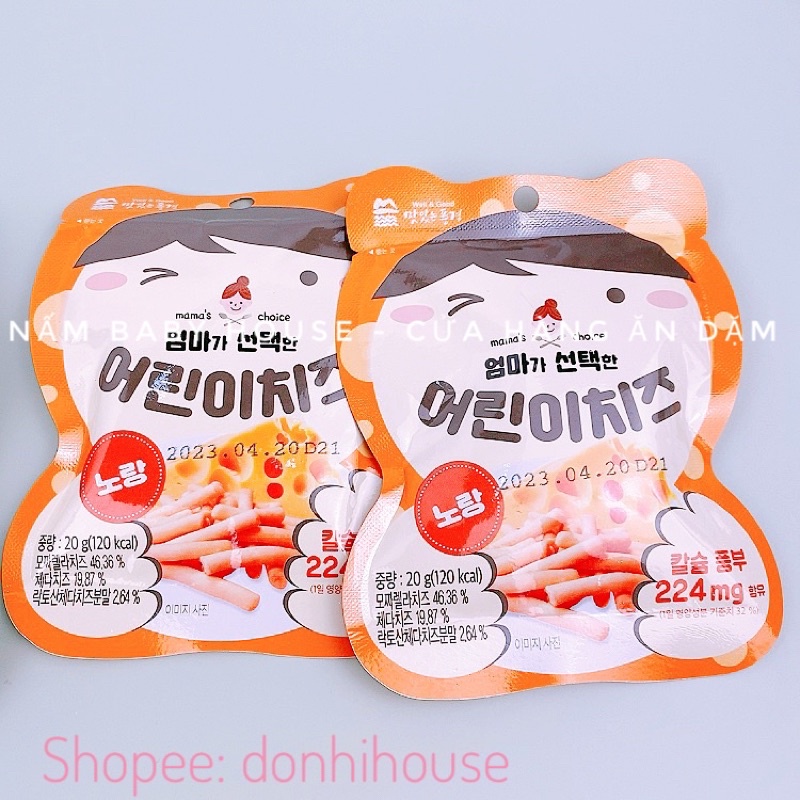 Date 2024 Bánh que phô mai sấy lạnh Good Well Hàn Quốc cho bé ăn dặm từ 8 tháng -20g