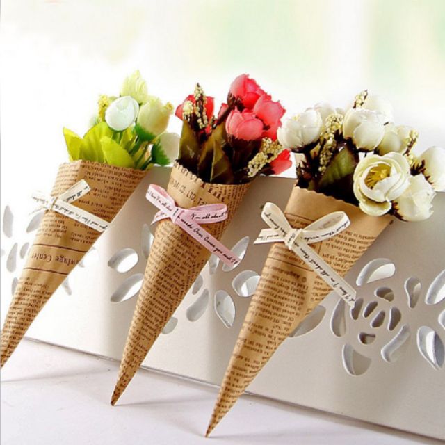 Giấy báo gói hoa ngẫu nhiên mẫu