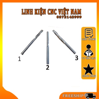 Mũi CNC phá - cắt - lọng gỗ 4mm lưỡi dài 22mm