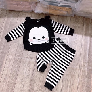 Bộ Len Gấu Có Tai Quảng Châu Cho Bé Kèm ảnh thật