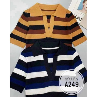 Bigsize Áo len sọc A249