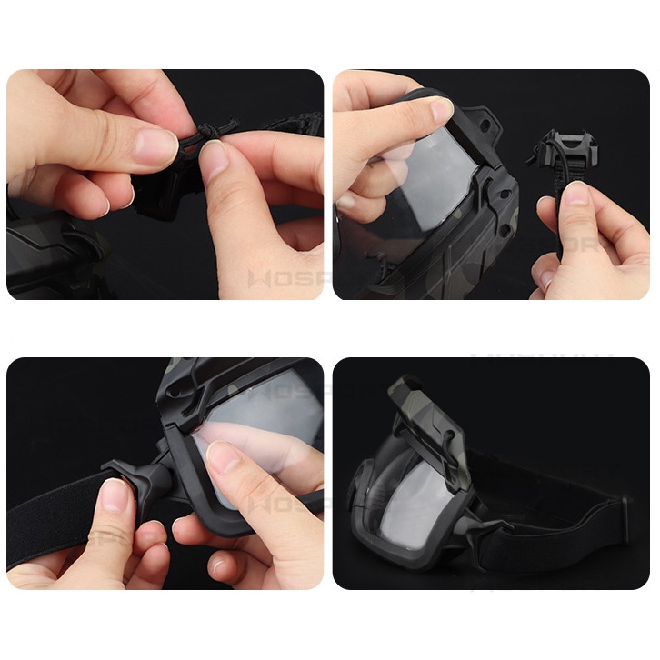 Kính bảo vệ gắng nón bảo hiểm