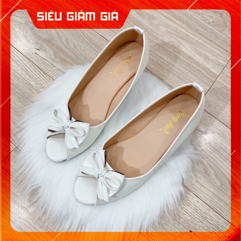 Giày Cao Gót 3 Phân Đế Vuông Mũi Nhọn Giày Búp Bê Nữ Công Sở Hoàng Thanh DN1