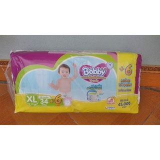 Tã quần siêu thấm Bobby size XL 34 miếng+6 miếng