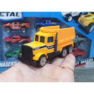 Xe Mô Hình Đồng Giá 25k - Mã TH736 - Mẫu Xe Tải Chở Cát Màu Vàng Size Mini Tách Set