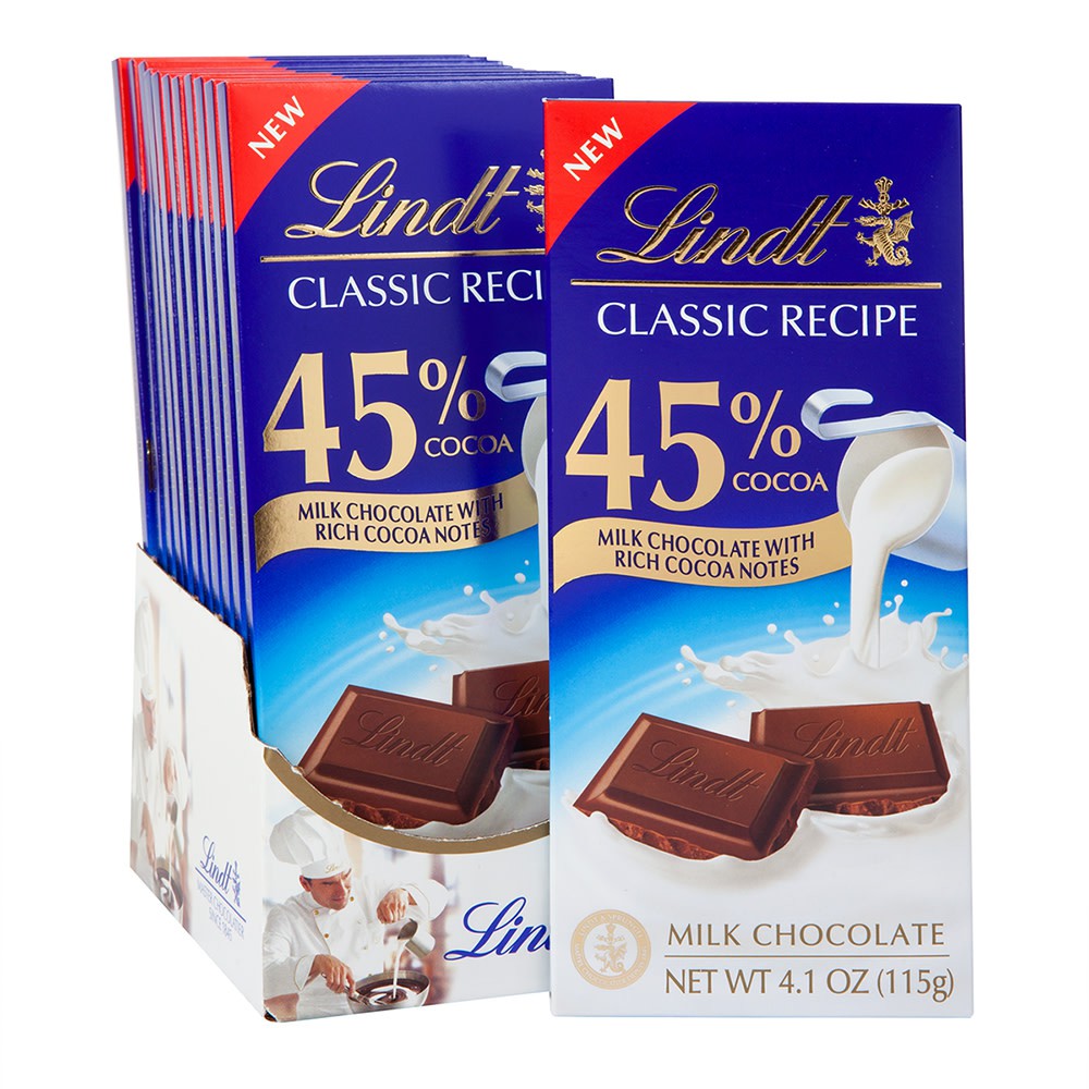 (6 vị) Socola Lindt Excellence &amp; Swiss Classic thanh 100gr