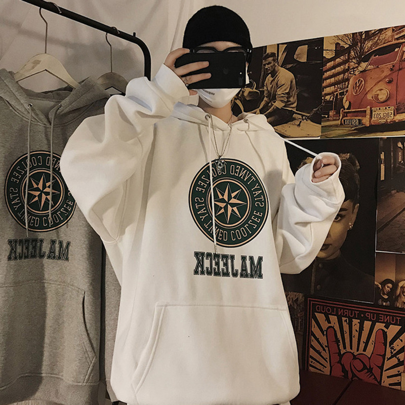 Áo hoodie dáng rộng thời trang phong cách cho các cặp đôi #6
