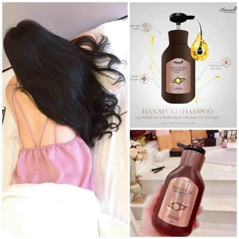 Dầu Gội HANAYUKI SHAMPOO , Làm Mượt Và Nuôi Dưỡng Mái Tóc Mỗi Ngày 300g