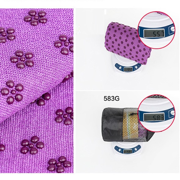 Khăn trải thảm tập Yoga, Gym Microfiber chống trượt, thấm mồ hôi Cực Tốt Galeco