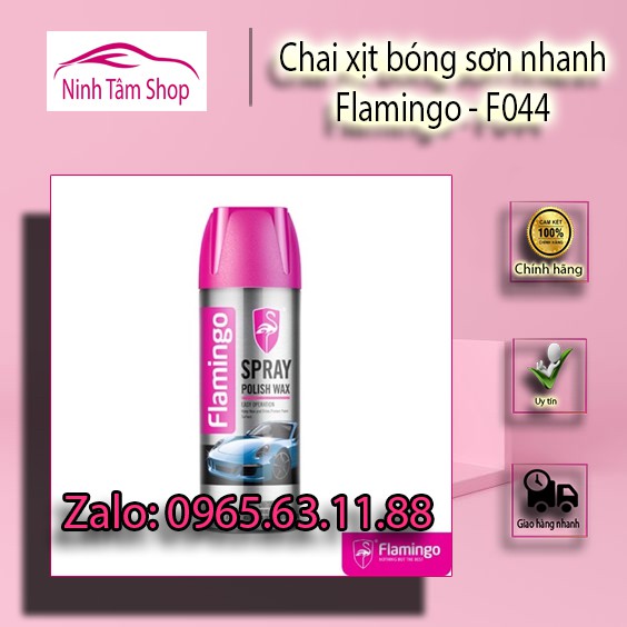 Chai xịt bóng sơn nhanh FLAMINGO F044 450ml