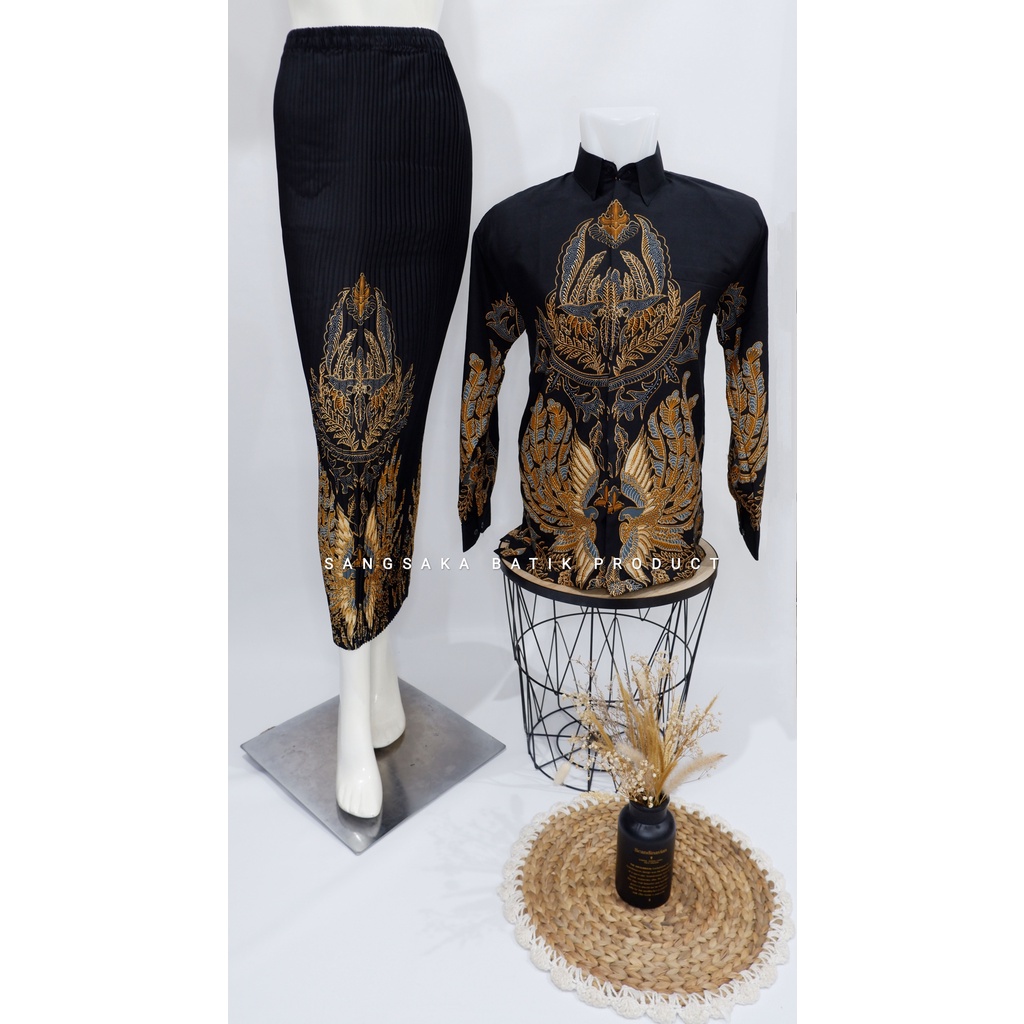 Áo batik / Cặp Đôi / batik Hiện Đại / Áo batik Dài Tay / Indonesia