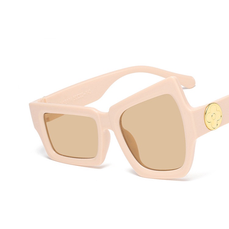 Raising Eyebrows Funny European American Men Sunglasses Personality Irregular Size Eyes Hip-hop Couple Trendy Sunglasses