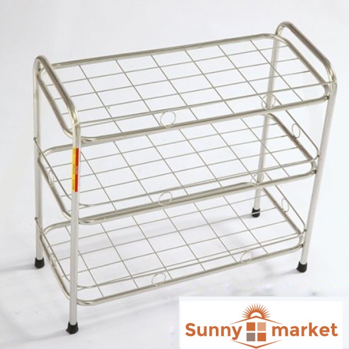 Kệ dép inox cao cấp 3 tầng