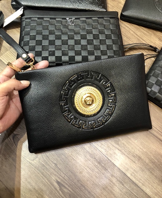 Ví cầm tay Nam Nữ da có sẵn.!! Cluth da