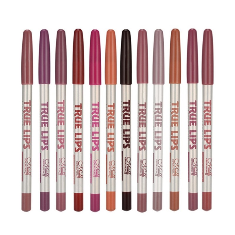 (Hàng Mới Về) Set 12 Chì Kẻ Viền Môi Không Thấm Nước Trang Điểm Chuyên Nghiệp | BigBuy360 - bigbuy360.vn