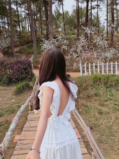 🎀 Đầm maxi tay cánh tiên