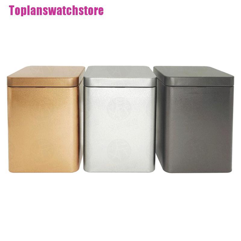 1 Hộp Thiếc Đựng Trà Hình Vuông