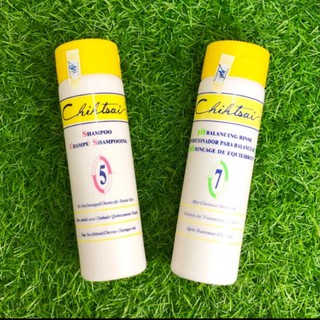 Cặp dầu gội xả siêu mượt phục hồi tóc hư tổn Chihtsai No.5 & No.7 250ml
