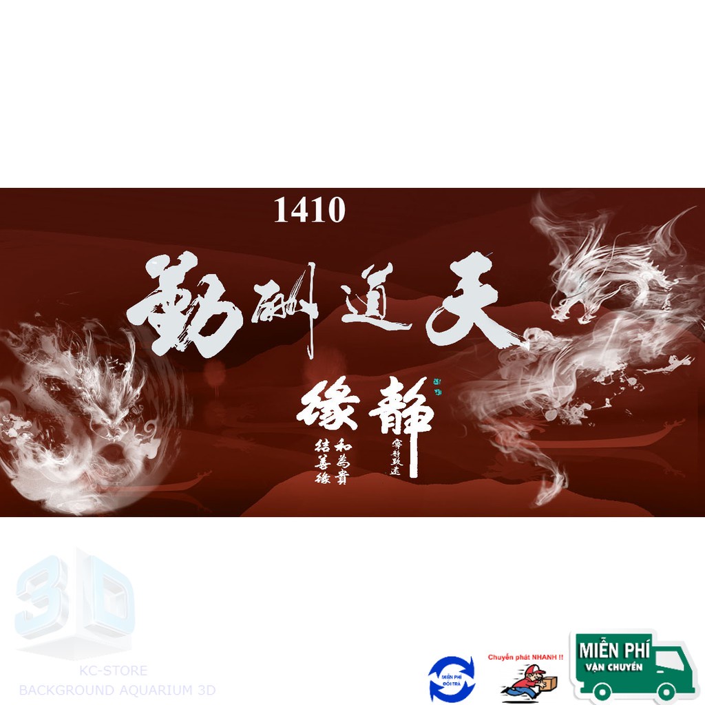 Tranh 3d dán hồ cá mẫu mã đa dạng có keo sẵn