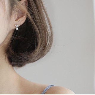 Bông Tai,Khuyên Tai Bạc 925 Hình Tim Nhỏ Xinh Cực Dễ Thương