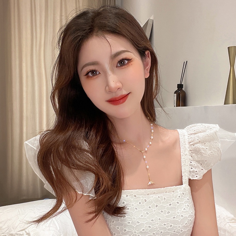 Vòng cổ Bell Mew nàng tiên cá đính đá lấp lánh VC174