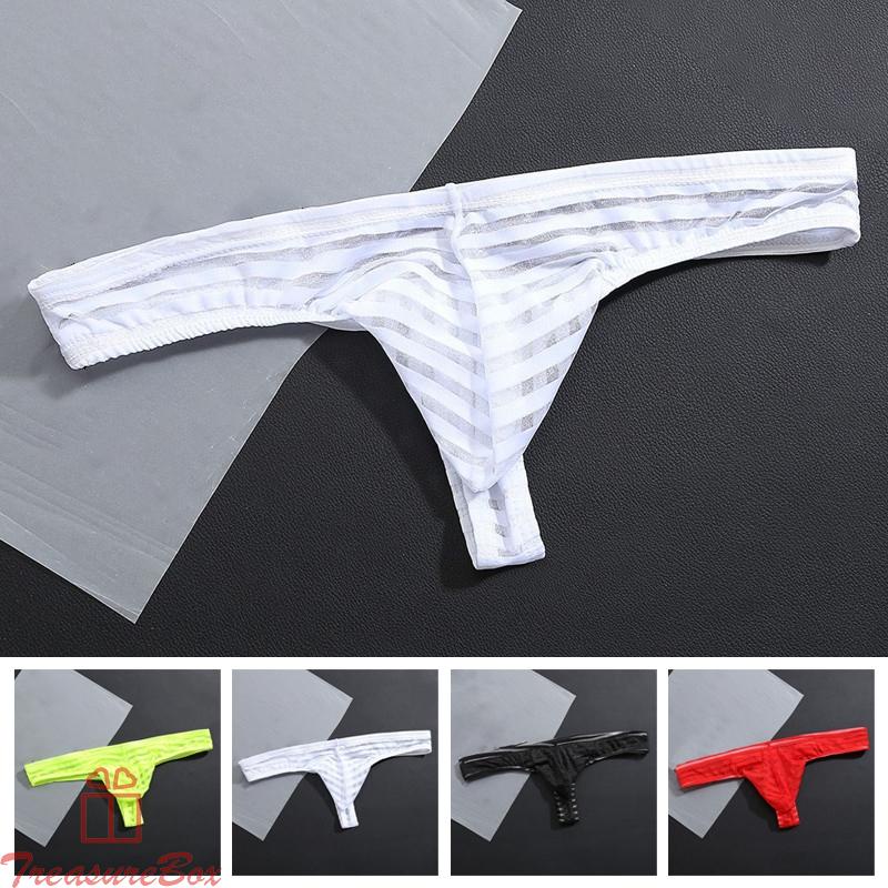 Male Men Underwear Pouch See through Bulge Elastic waist Knickers Lingerie
