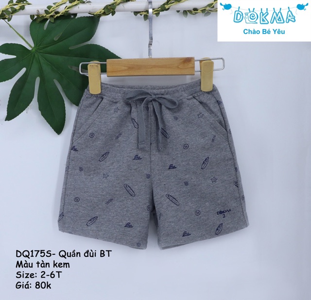 Quần đùi cotton da cá Dokma