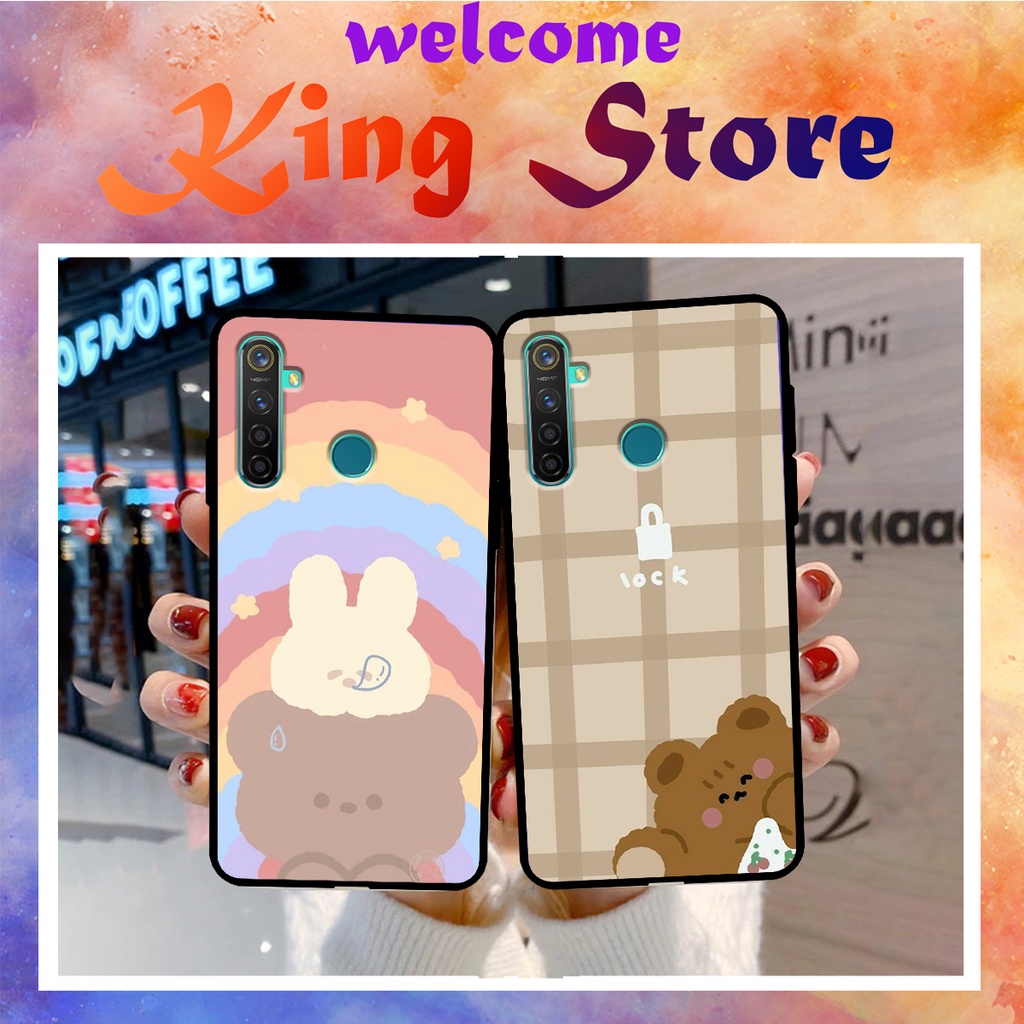 Ốp lưng Oppo Realme C1 - Realme C2 - Realme C3 - Realme C3i - Ốp in hình gấu bear ngộ nghĩnh
