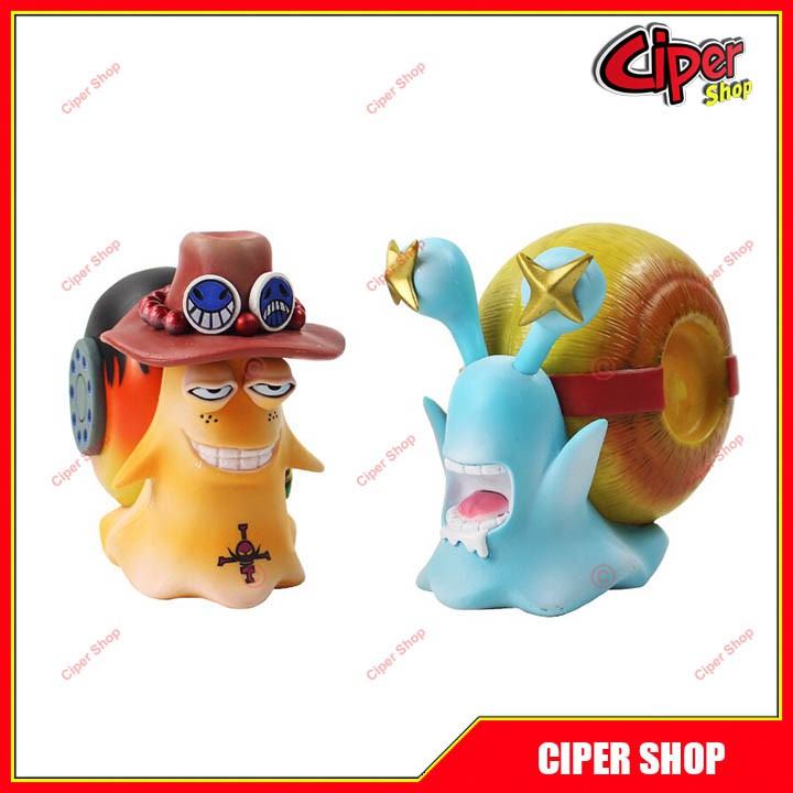 Mô hình Den Den Mushi Luffy - Ace - Mô hình One Piece - Figure Mushi