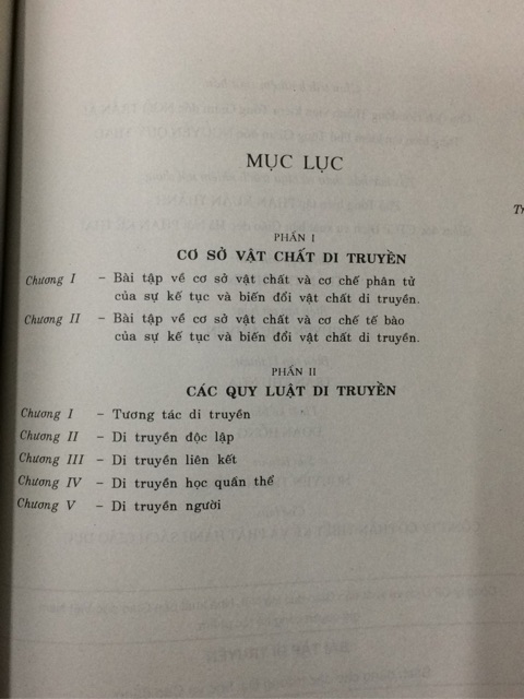 Sách - Bài tập Di truyền