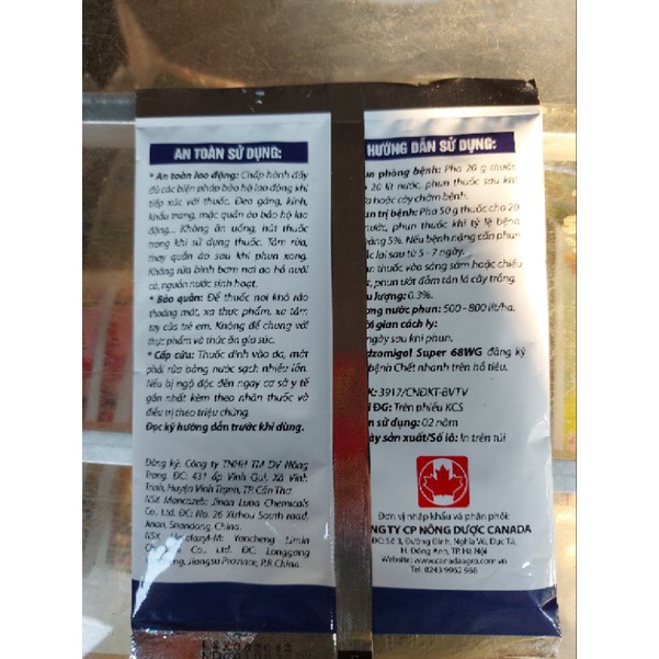 Ridomin Gold CANADA ( Đặc trị thối nhũn Nấm bệnh cây trồng )