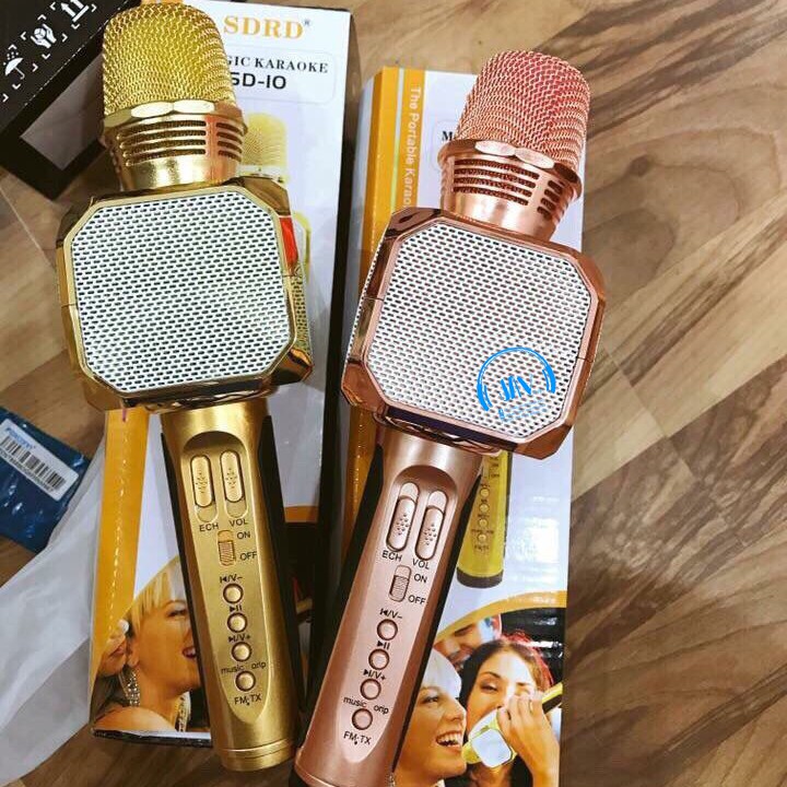 Míc Hát Karaoke Bluetooth SD10 giá rẻ, âm thanh chất nhất trên thị trường - BH 3 tháng