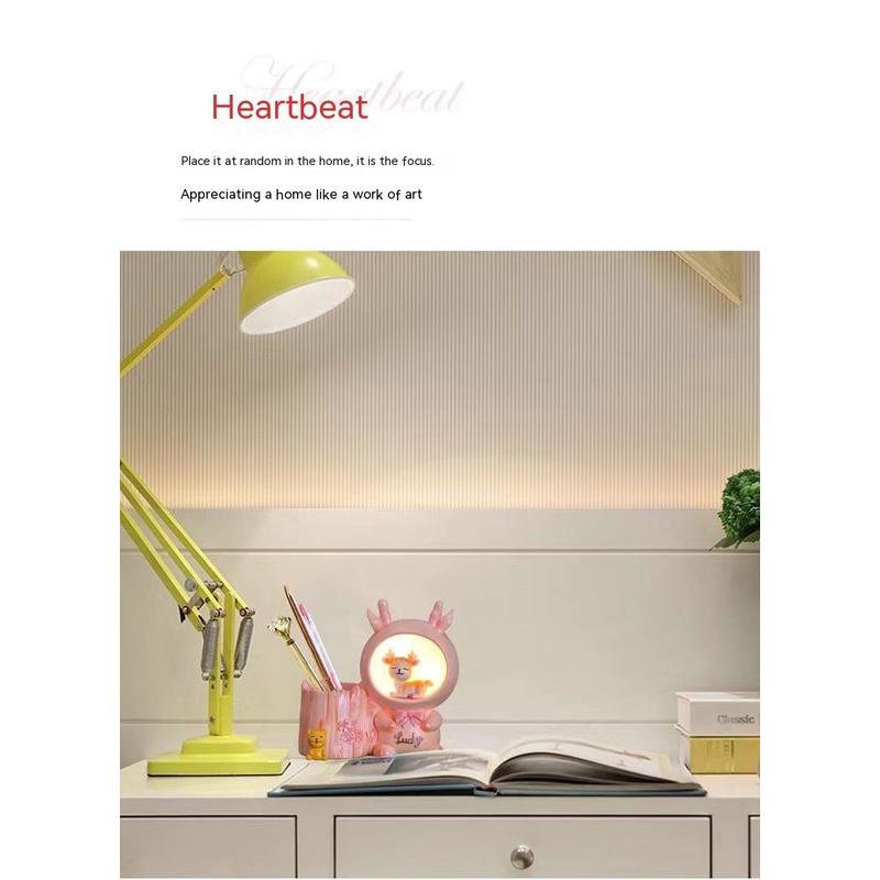 Ống Đựng Bút Bằng Nhựa Resin Hình Hổ / Thỏ Dễ Thương Sáng Tạo