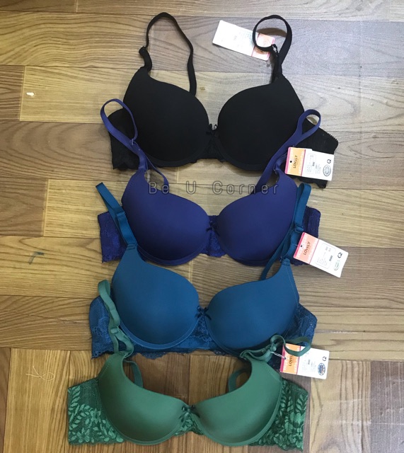 Áo ngực Lovely mút vừa cúp trơn dây ren (Cúp B)