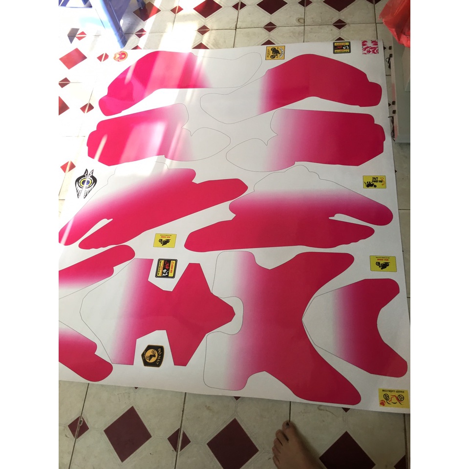 TEM TRÙM XE ĐIỆN XMEN MÃ 370 SIÊU PHẨM HỒNG TRẮNG