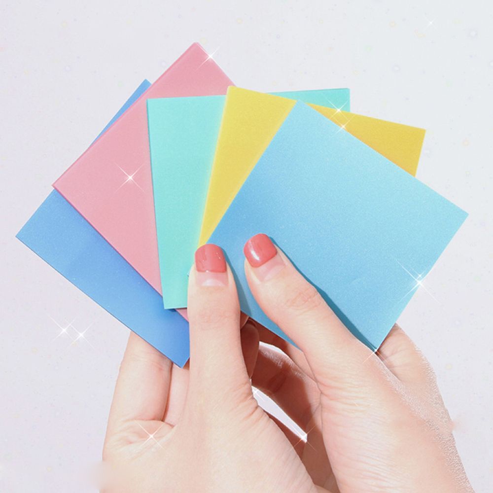 Giấy ghi chú trong suốt nhiều màu rực rỡ chống thấm nước tiện dụng