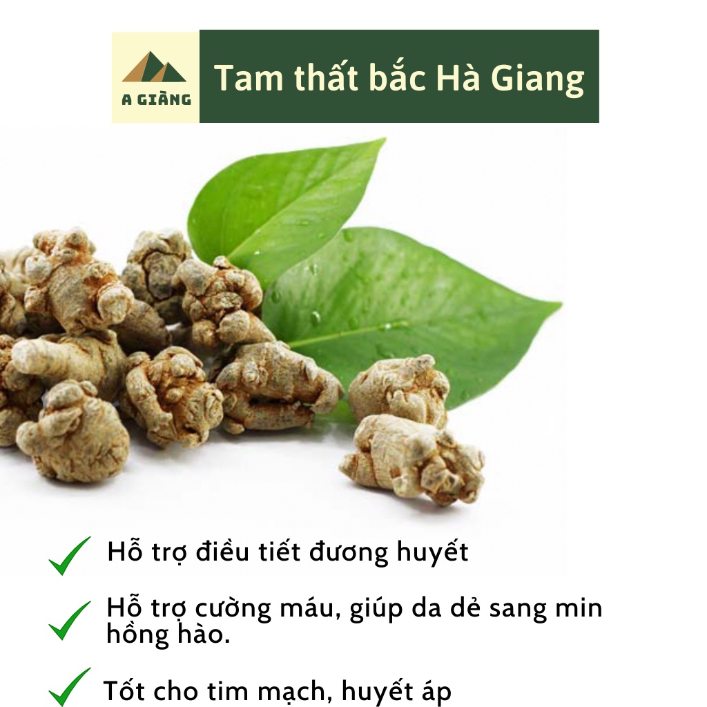 Tam thất bắc Hà Giang, Củ tam thất khô loại 50 60 70 củ/Kg