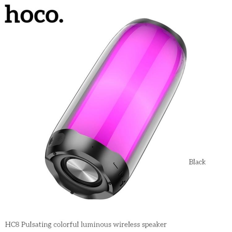 Loa Bluetooth không dây hoco HC8 đèn  LED 360 cực đẹp, âm thanh siêu hay, hàng chính hãng bảo hành 12 tháng