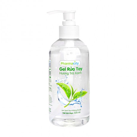 (59k duy nhất hnay) Gel rửa tay hương trà xanh Pharmacity (320ml)