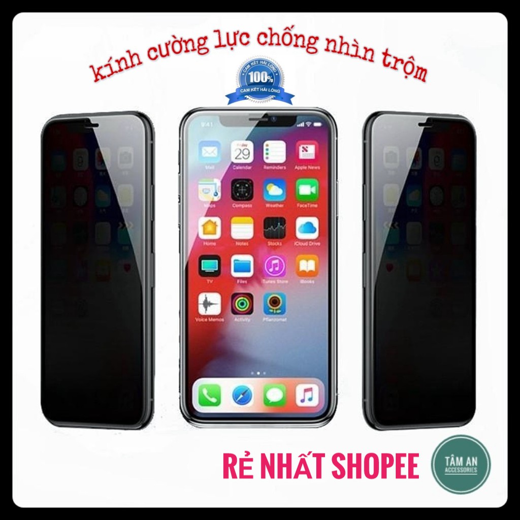 Kính cường lực chống nhìn trộm CỰC RẺ - Hàng cao cấp Phủ Nano